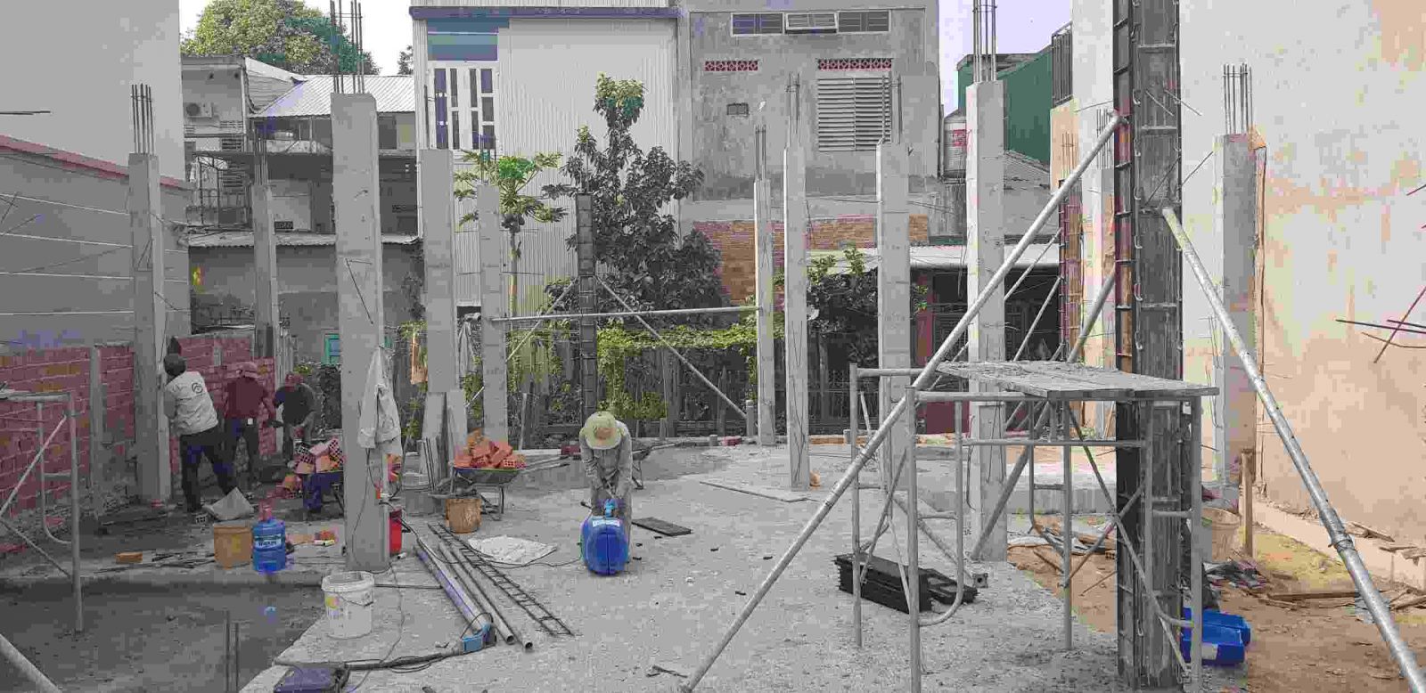 thi công cột xây thô tại Hồ Chí Minh